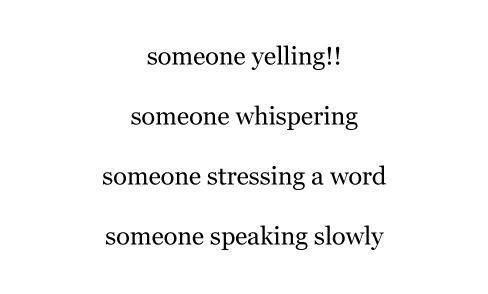 Yelling and whispering | The Story Elves - Help with writing, editing, illustrating and designing your own stories